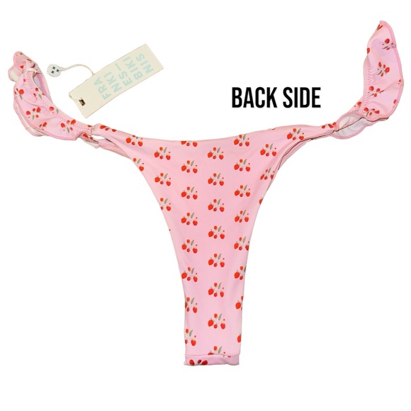 NWT SOLD OUT Frankies Bikinis Ali Ruffle Skimpy Bikini Bottom - Picture 9 of 10